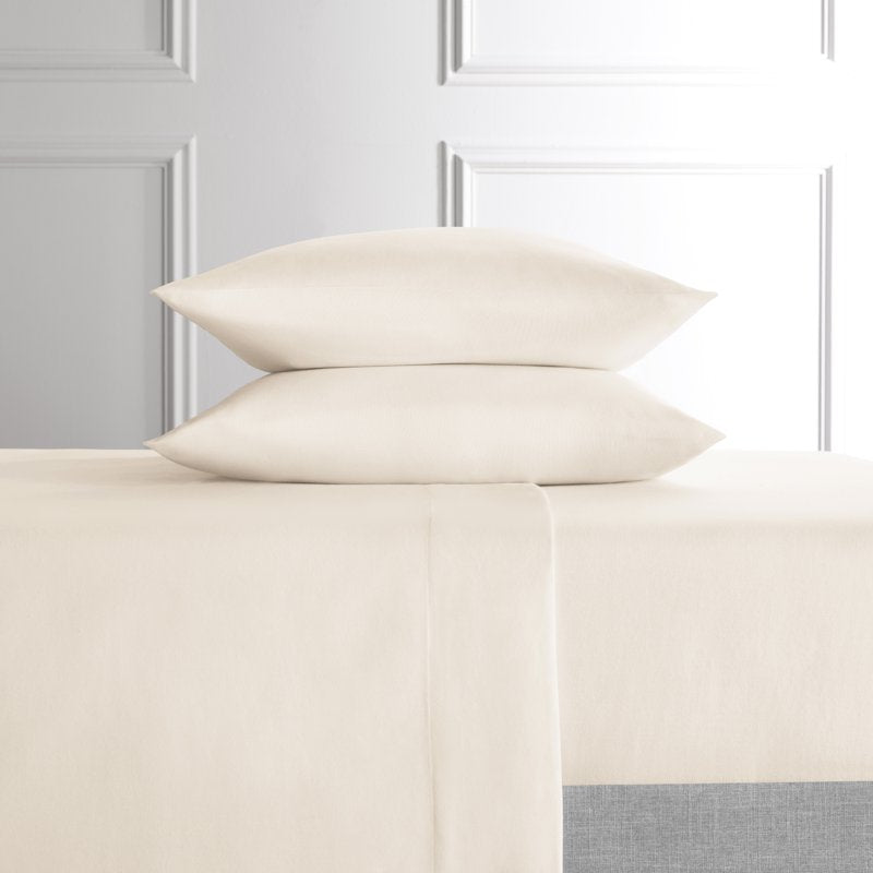 King Tan Lyocell & Linen Blend Percale Bed Sheet Set - Hotel Style