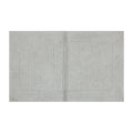 Reversible Silver Egyptian Cotton Bath Rug Set - 2 Pieces, 17x24 Inches