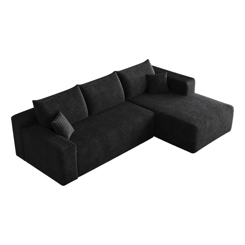 L-Shaped Cloud Couch Sectional Sofa with Chaise - Modular Design