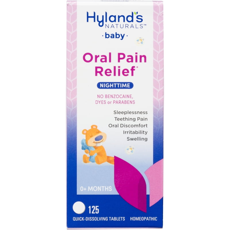 Nighttime Baby Teething Pain Relief Tablets - 125 Quick-Dissolve Tablets