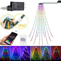 200 LED Christmas Tree String Lights Waterfall Decor with App Control - Waterproof Multi-Mode