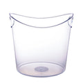 Clear Plastic Ice Bucket with Handles - 162 fl oz