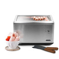 Automatic Rolled Ice Cream Maker with Compressor - Stainless Steel