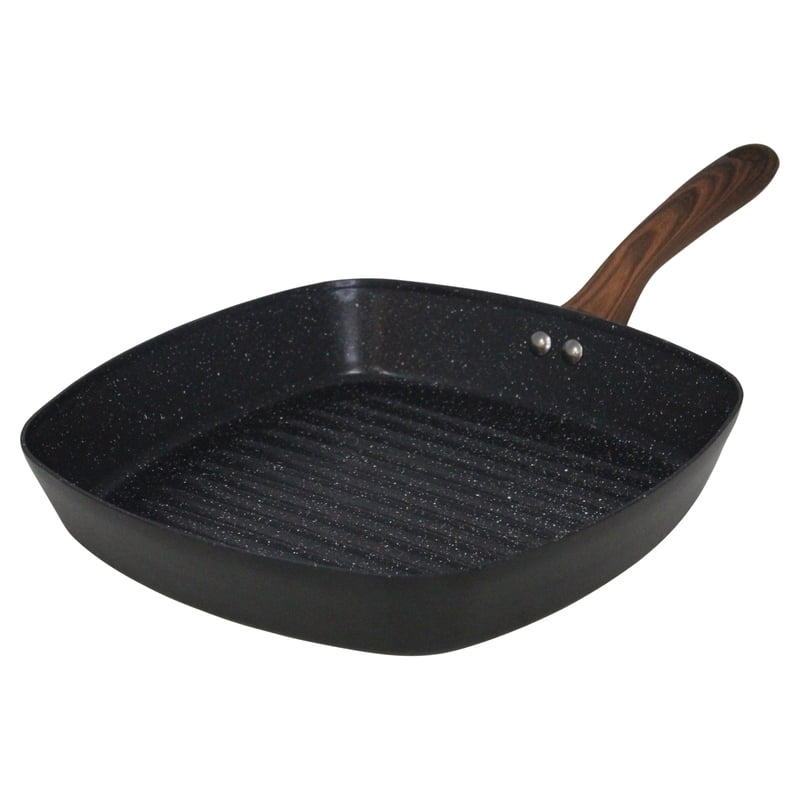 11" Ceramic Square Grill - Non-Stick, Aluminum, Versatile Cooking