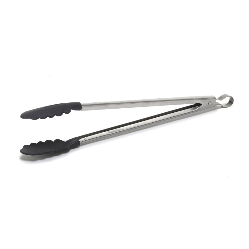 Stainless Steel Food Tongs with Nylon Tips - 9 Inch