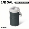1/2 Gallon Insulated Sports Beverage Jug with Hooks - Charcoal Gray