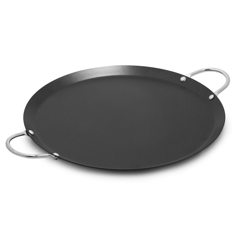11-Inch Round Carbon Steel Nonstick Comal with Metal Handles