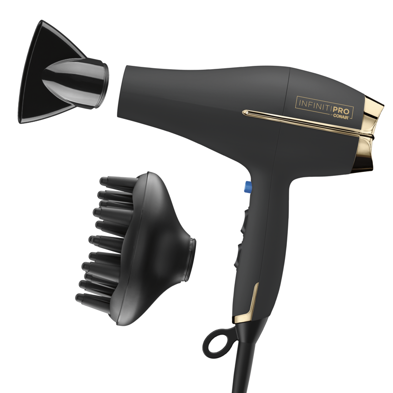 Professional Titanium Hair Dryer with Diffuser & Concentrator