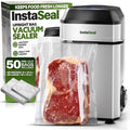 InstaSeal Vacuum Sealer Machine - Upright Food Sealer with 50 Bags