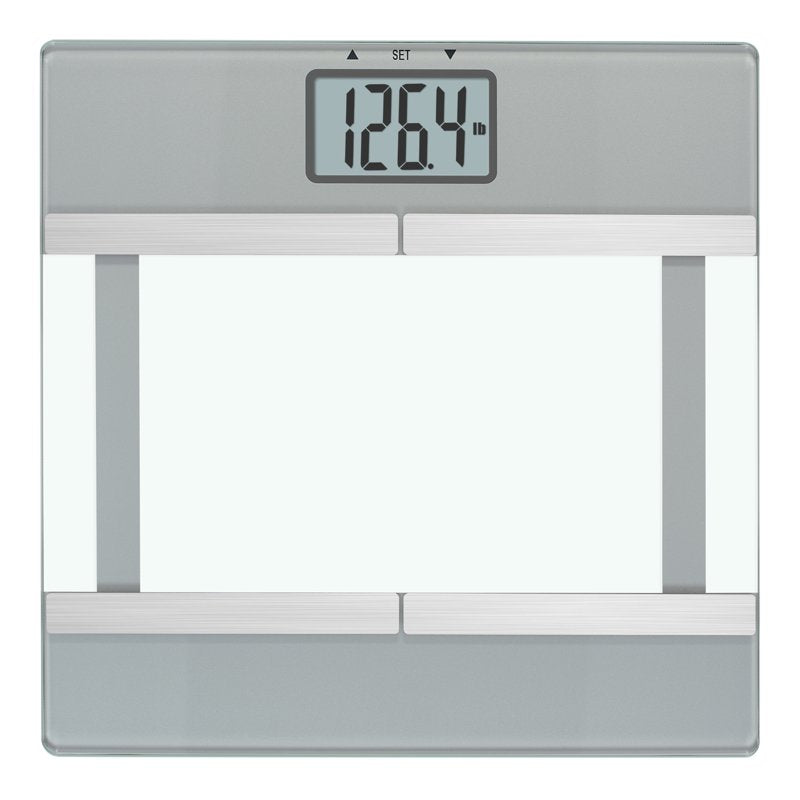 Digital Glass Body Weight Scale with Body Fat and BMI Monitoring - 11.8" x 11.8"