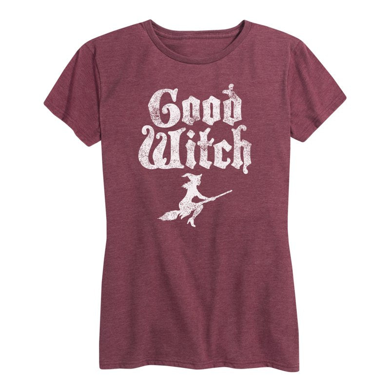 Heather Wine Good Witch Graphic T-Shirt - Short Sleeve, Women's Fit