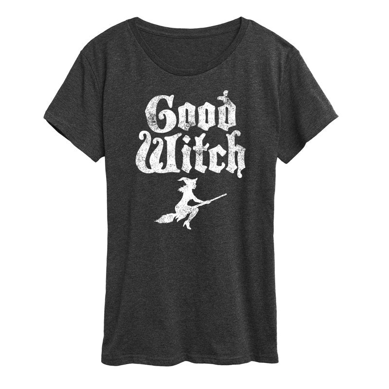 Instant Message Good Witch Short Sleeve Graphic T-Shirt Heather Charcoal M