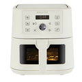4QT 6-in-1 Mini Air Fryer - Compact Countertop Cooker with ClearCook Window