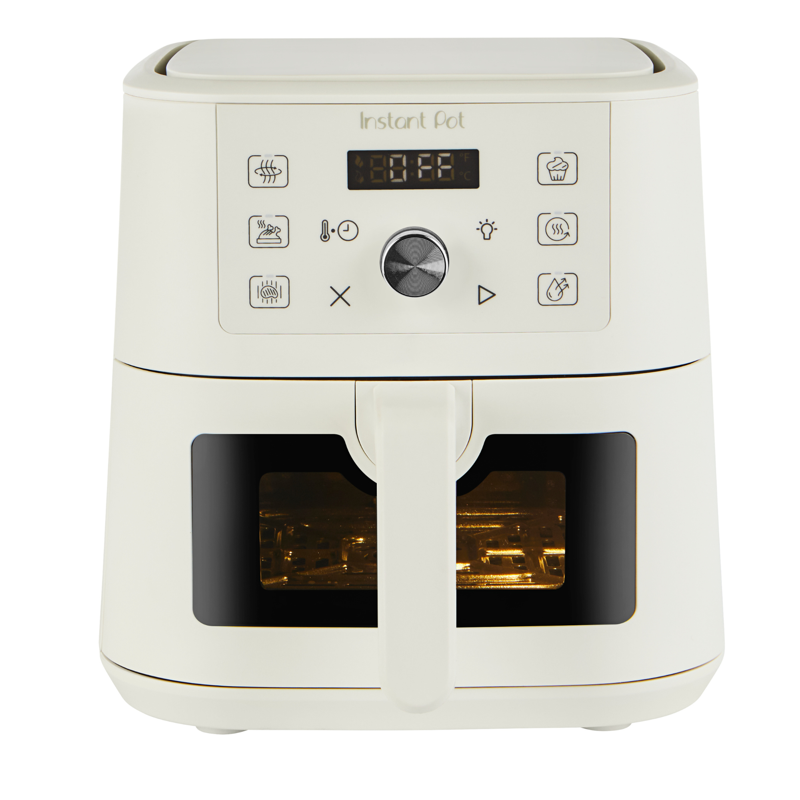 4QT 6-in-1 Mini Air Fryer - Compact Countertop Cooker with ClearCook Window