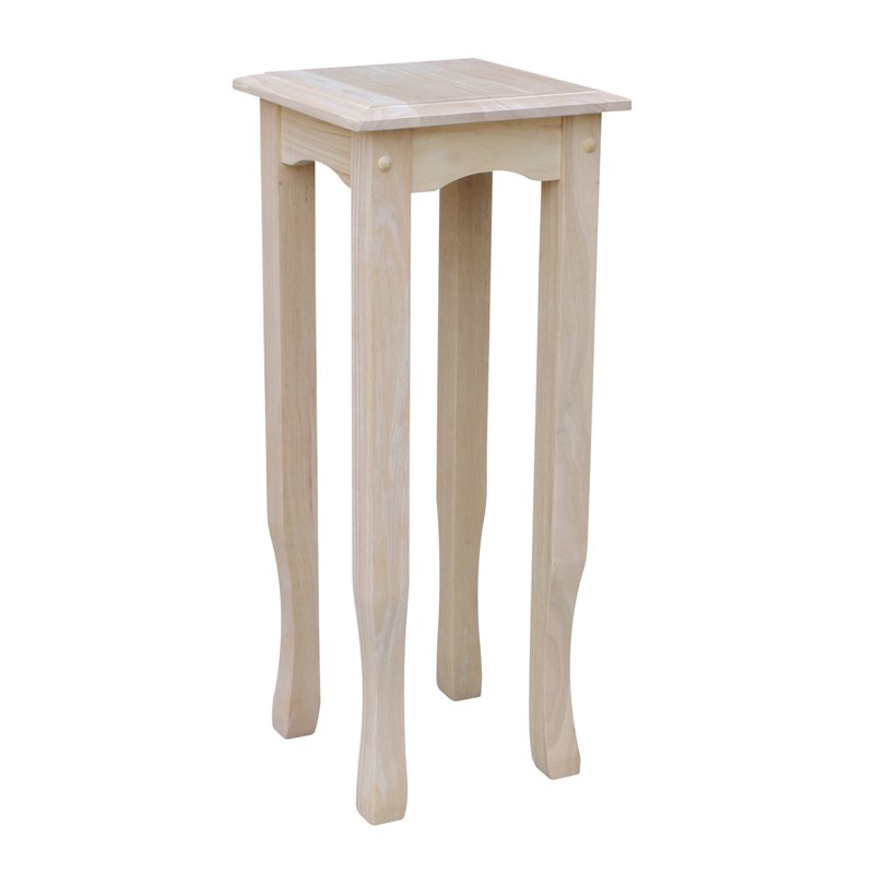 30-Inch High Unfinished Tea Table - Solid Parawood
