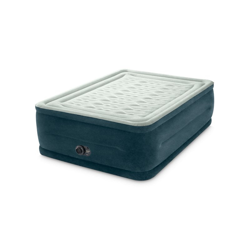 Intex 24-Inch Full Dream Lux Pillow Top Airbed Mattress with Built-In Pump
