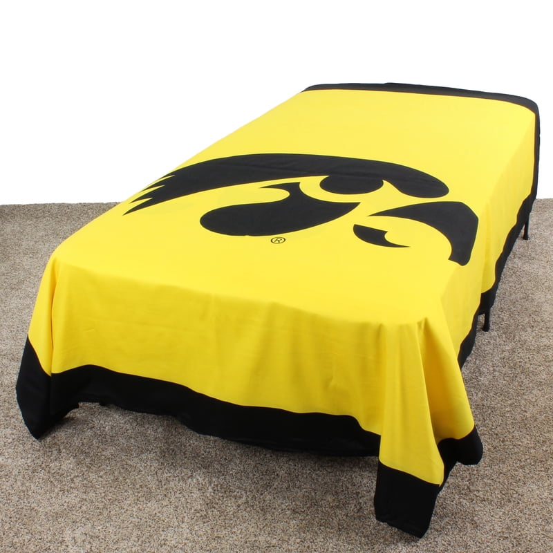 Full Size Iowa Hawkeyes Reversible Duvet Cover & Summer Blanket - 80x90
