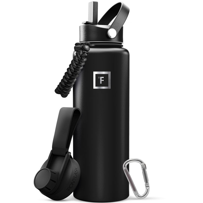 40 oz Stainless Steel Water Bottle - Midnight Black