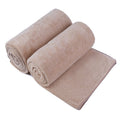 Bath Towel Set 2 Pack - Microfiber Absorbent & Quick Dry 30x60 Taupe Solid Taupe