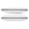 Down Alternative Bed Pillow with Microfiber Cover & Gusset - Queen, 20x26, Brushed Microfiber