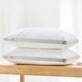 King Cotton Cover Pillow Pack - Down Alternative, Hypoallergenic, White