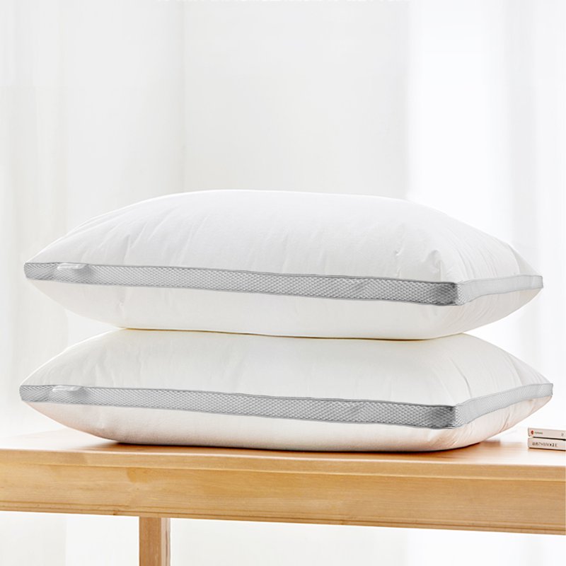 King Cotton Cover Pillow Pack - Down Alternative, Hypoallergenic, White
