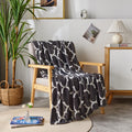 Grey Lattice Fleece Throw Blanket 50x60 Inches - Soft Cozy Plush Nap