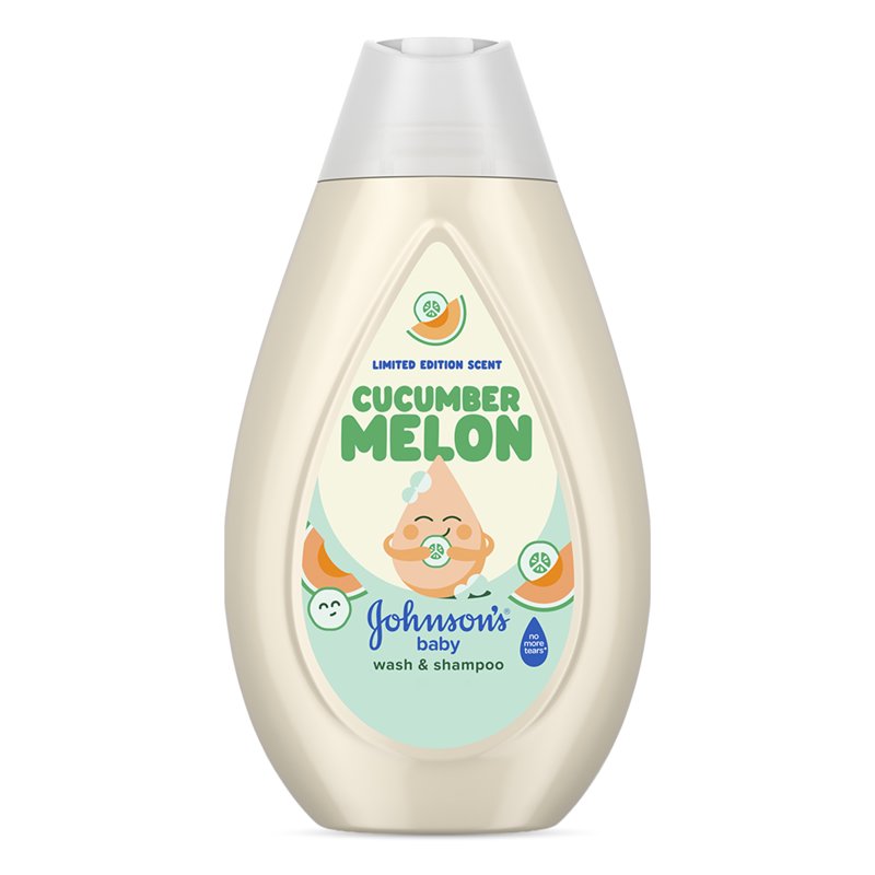 Gentle Baby Wash & Shampoo - Cucumber Melon Scent, 13.6 fl oz