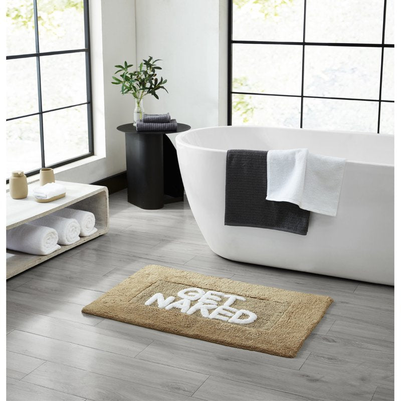 Cotton Bath Rug 21x34 Inches - Get Naked Linen Variation