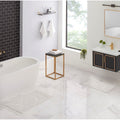 White Cotton Fringe Bath Rug Set - 17x24 & 21x34 Inches, 2-Piece