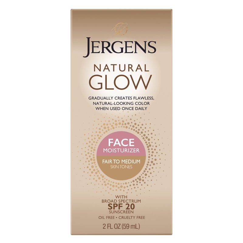 Daily Face Moisturizer with Self Tanner and SPF 20, 2 fl oz