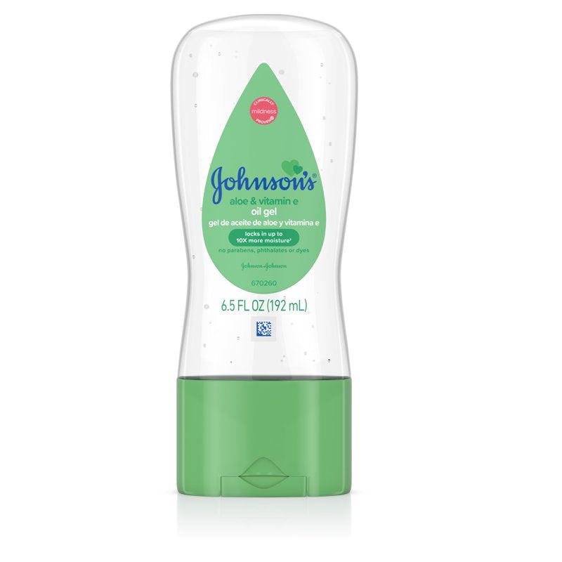 Moisturizing Baby Oil Gel with Aloe Vera & Vitamin E for Dry Skin