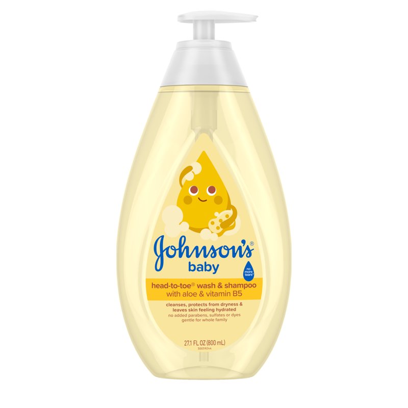 Baby Head-to-Toe Wash & Shampoo with Aloe Vera, 27.1 Fl oz