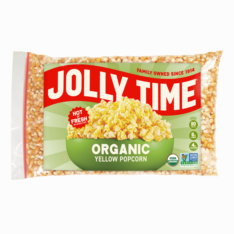 Organic Yellow Popcorn Kernels - 20 oz Resealable Bag