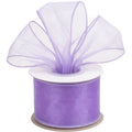 Premium 2.5 Inch Lavender Organza Ribbon - 20 Yards Decorative Gift Wrap