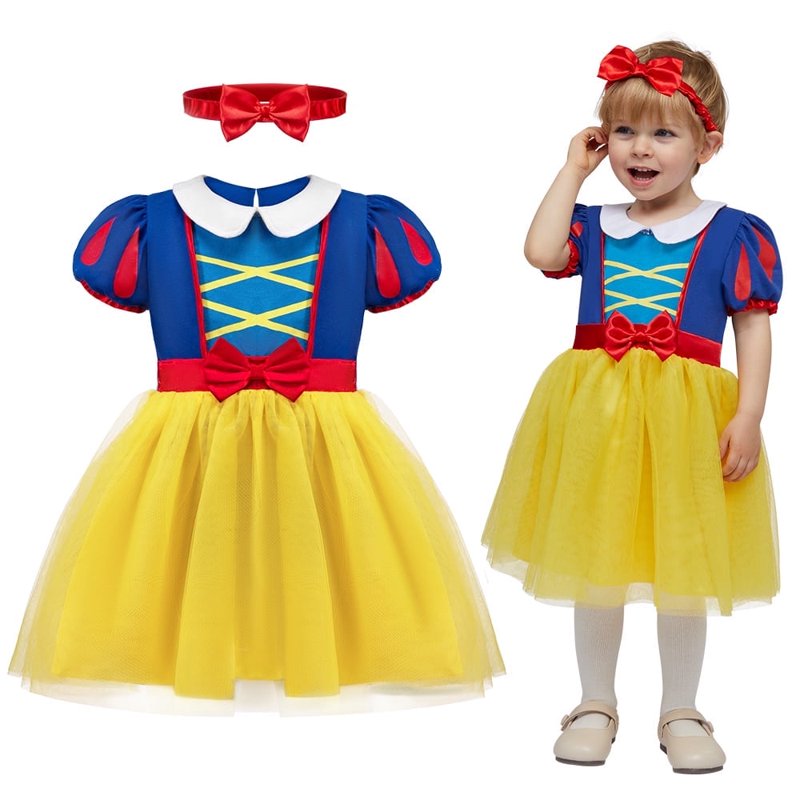 Toddler Princess Costume for Girls 12-18 Months - Yellow Halloween Dress Up