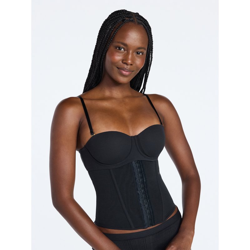Women's Waist Trainer Support Belt - Black Soot, Size S-XXXL, Light Compression