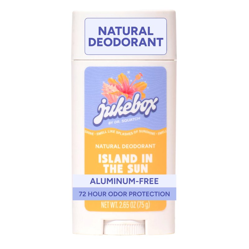 Natural Deodorant Stick for Women - Aluminum Free, 72-Hour Odor Protection, Island in the Sun, 2.65 Oz