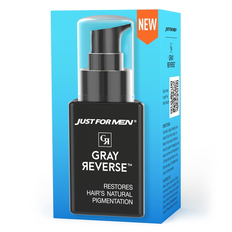 Gray Hair Reverse Daily Serum for Men, 1.7oz Dye-Free Anti-Gray Treatment