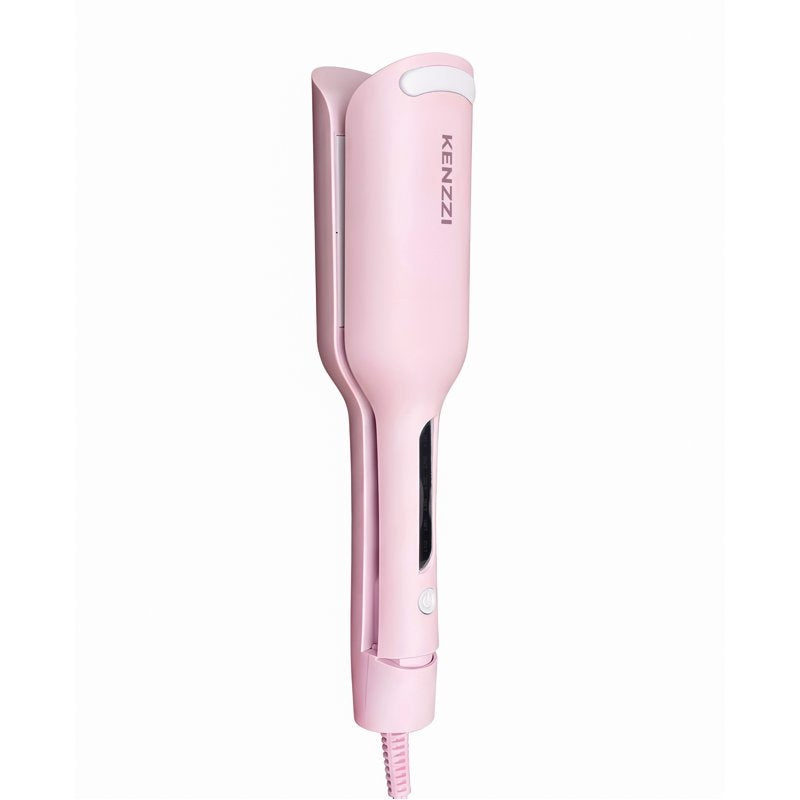 2-Barrel Hair Waver with 6 Heat Settings - Pink