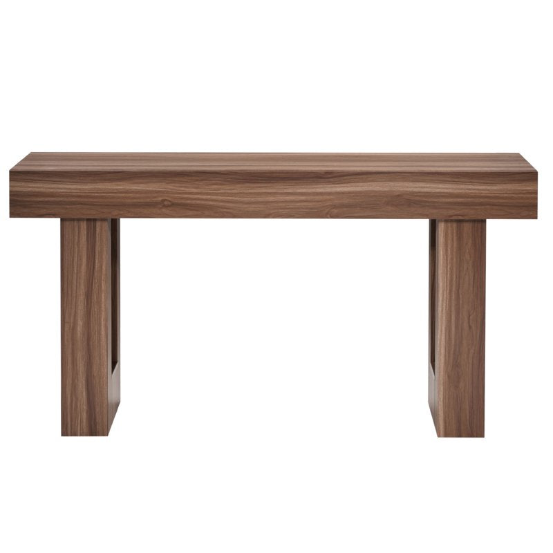 63-Inch Rustic Console Table - Entryway Desk for Living Room