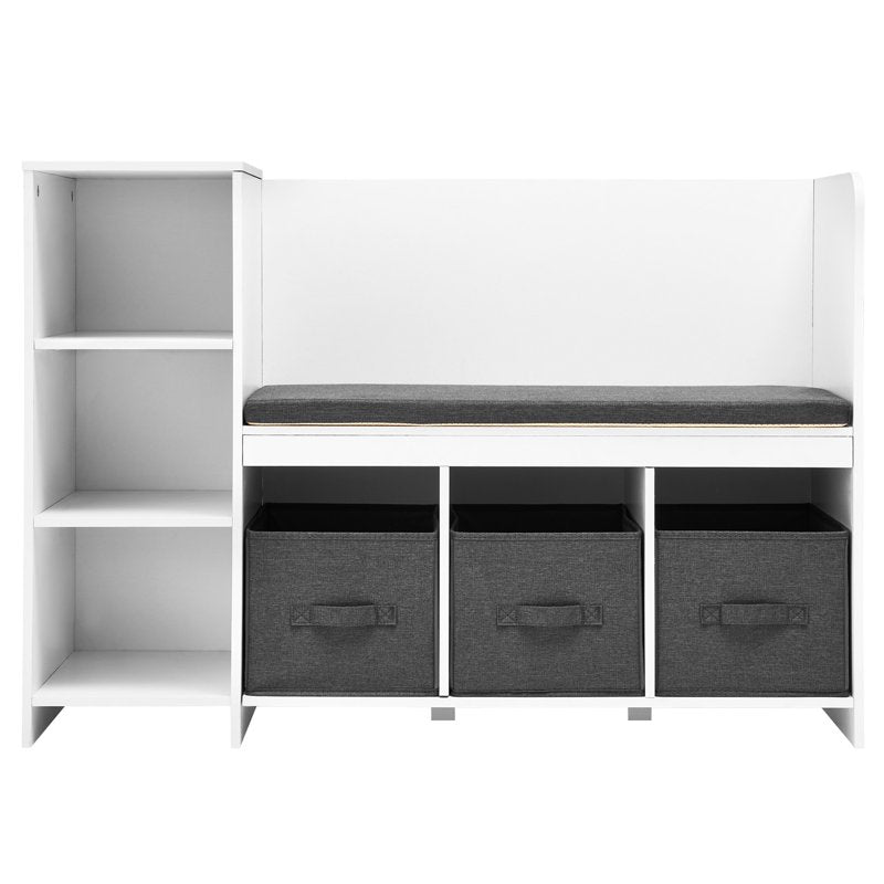 Children's Storage Bench with 6 Cubbies & 3 Drawers