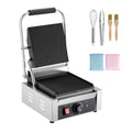 Electric Panini Grill Sandwich Maker - Stainless Steel, 1800W