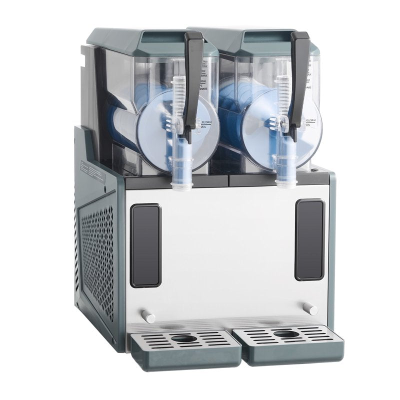 Dual Tank Slushie Machine - 4L Frozen Drink Maker for Home