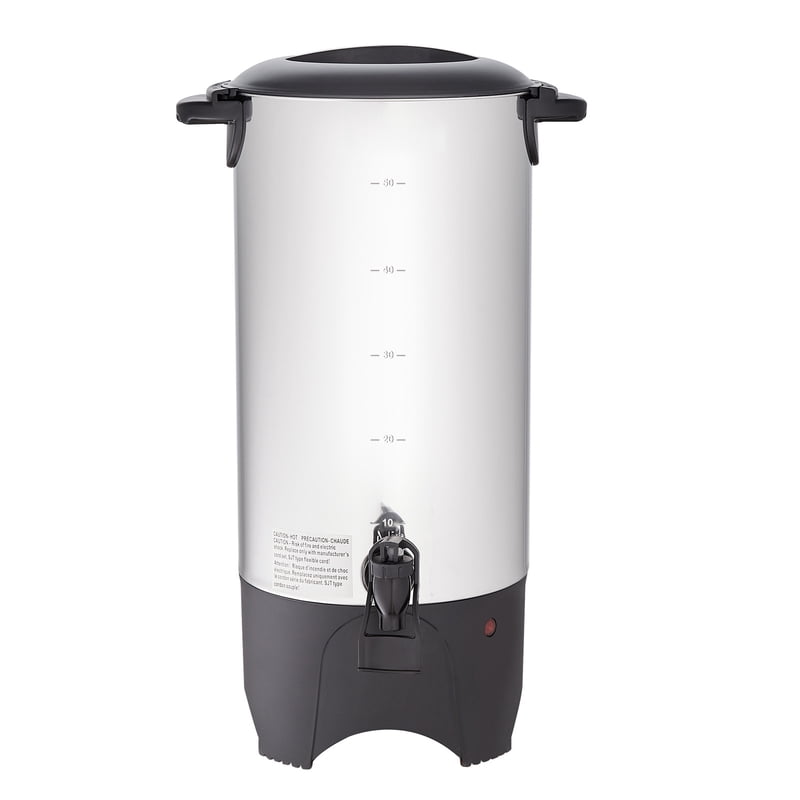 50-Cup Stainless Steel Coffee Urn - Electric Brewing Server