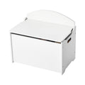 Kids Wooden Storage Bench with Backrest - Toy Chest & Seating