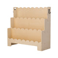 Montessori-Inspired 3-Tier Kids Bookshelf with Dual Hooks