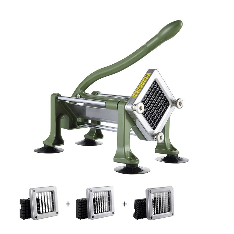 Potato Dicer and French Fry Maker with Stainless Steel Blades