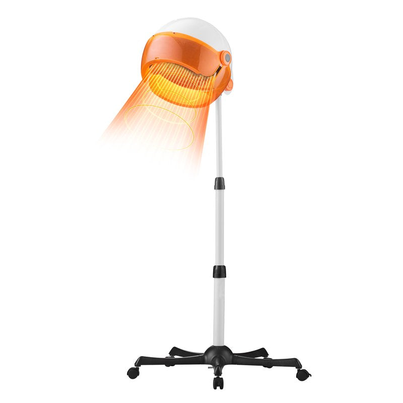 Adjustable Hooded Hair Dryer with Rolling Base - 1875W