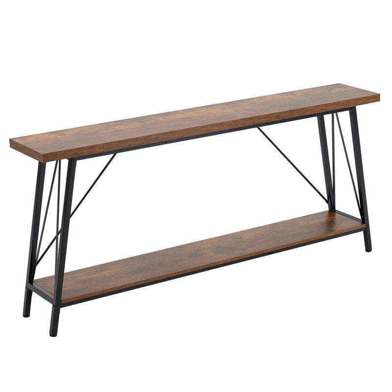 Slim Profile Console Sofa Table - 70.9 Inch Entryway Furniture